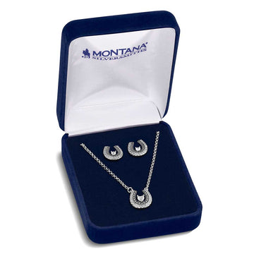 Montana Silversmiths Lovely and Lucky Horseshoe Jewelry Set